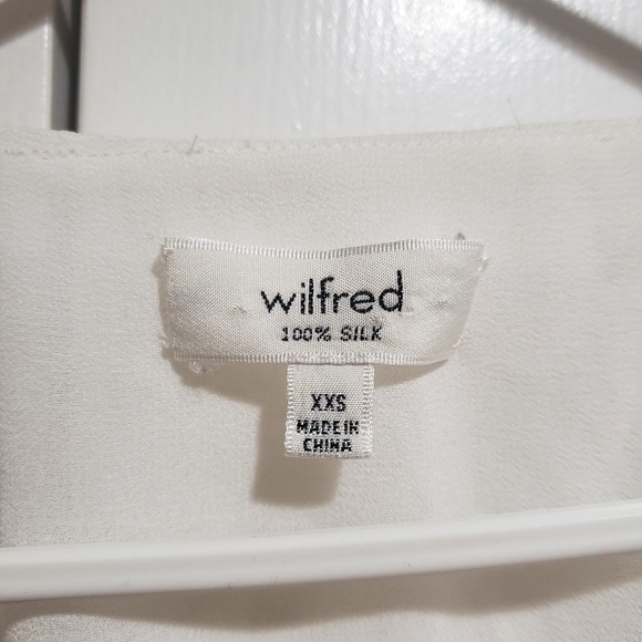 Aritzia Wilfred Rians Blouse In Oak 100% Silk Size XXS - Picture 8 of 10